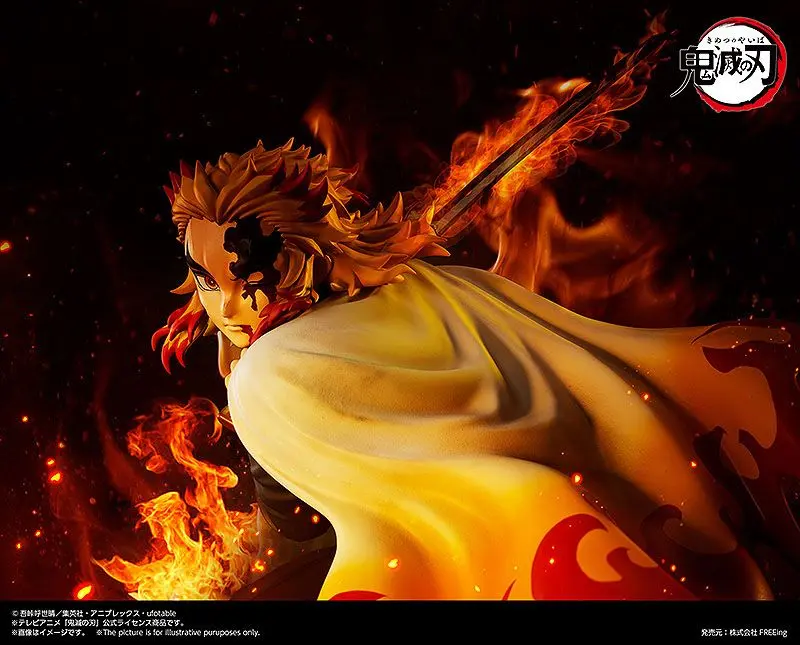 Demon Slayer: Kimetsu no Yaiba kip 1/4 Kyojuro Rengoku 42 cm fotografija izdelka