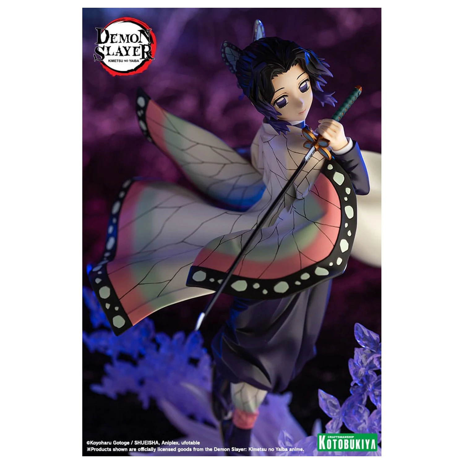 Demon Slayer: Kimetsu no Yaiba ARTFXJ kip 1/8 Shinobu Kocho 25 cm fotografija izdelka