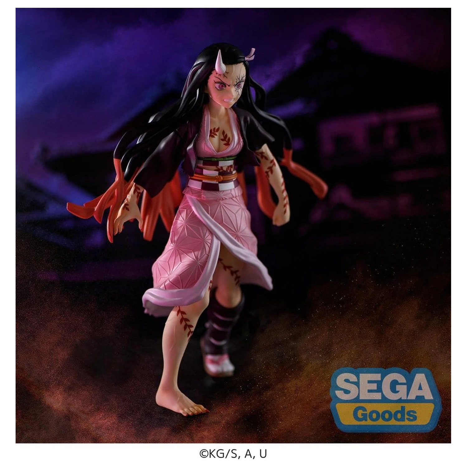 Demon Slayer: Kimetsu no Yaiba FIGURIZMa PVC Figura Nezuko Kamado Demon Form Advancing Ver. (Ponovna izdaja) 21 cm fotografija izdelka