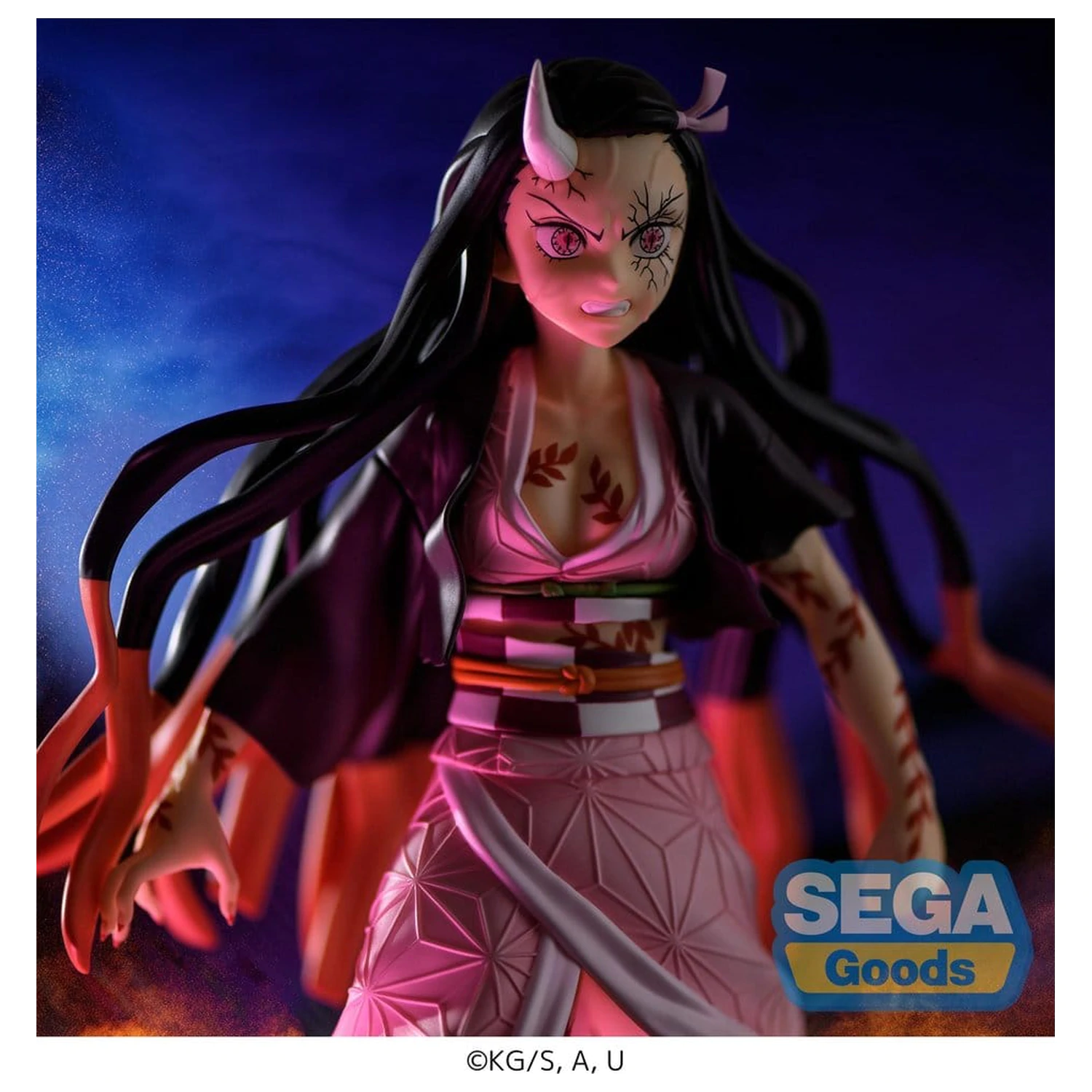 Demon Slayer: Kimetsu no Yaiba FIGURIZMa PVC Figura Nezuko Kamado Demon Form Advancing Ver. (Ponovna izdaja) 21 cm fotografija izdelka