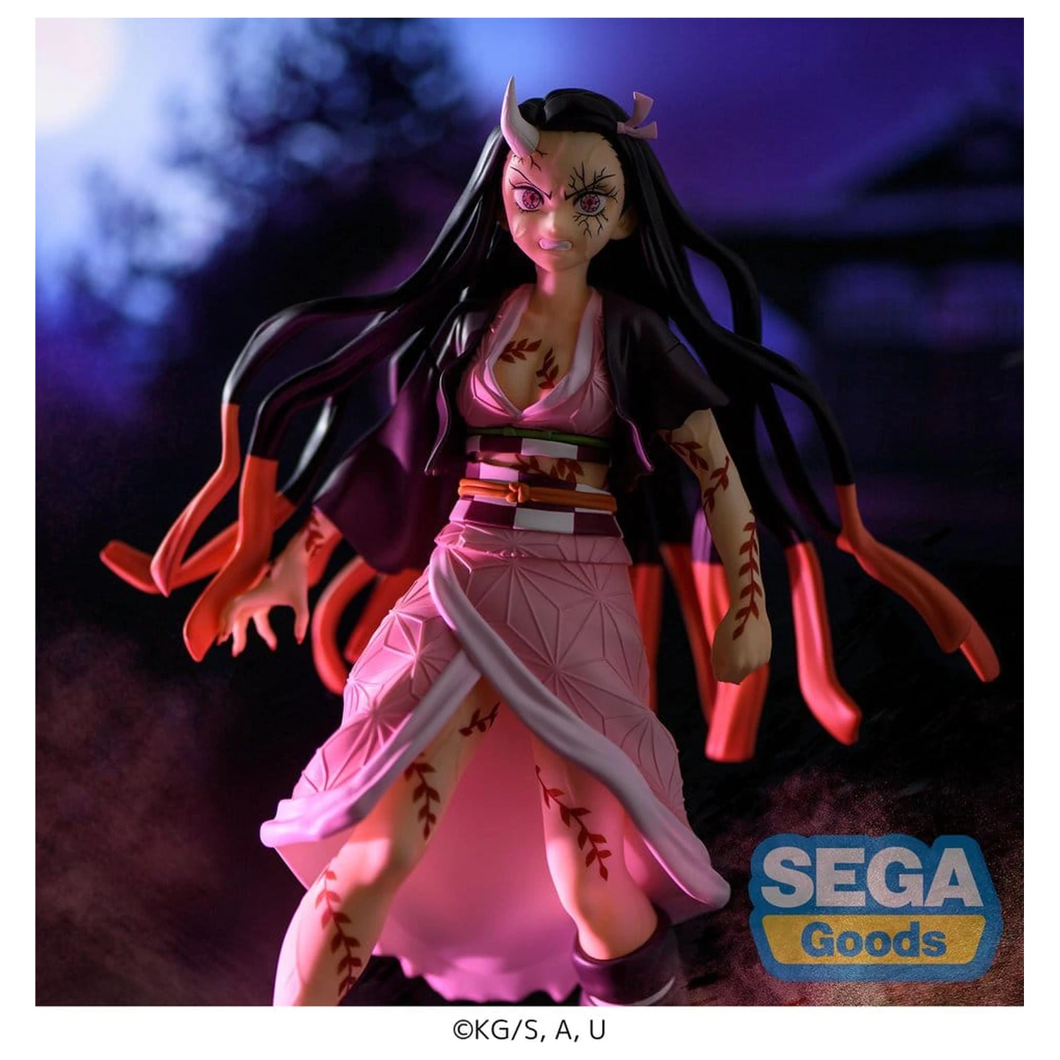 Demon Slayer: Kimetsu no Yaiba FIGURIZMa PVC Figura Nezuko Kamado Demon Form Advancing Ver. (Ponovna izdaja) 21 cm fotografija izdelka