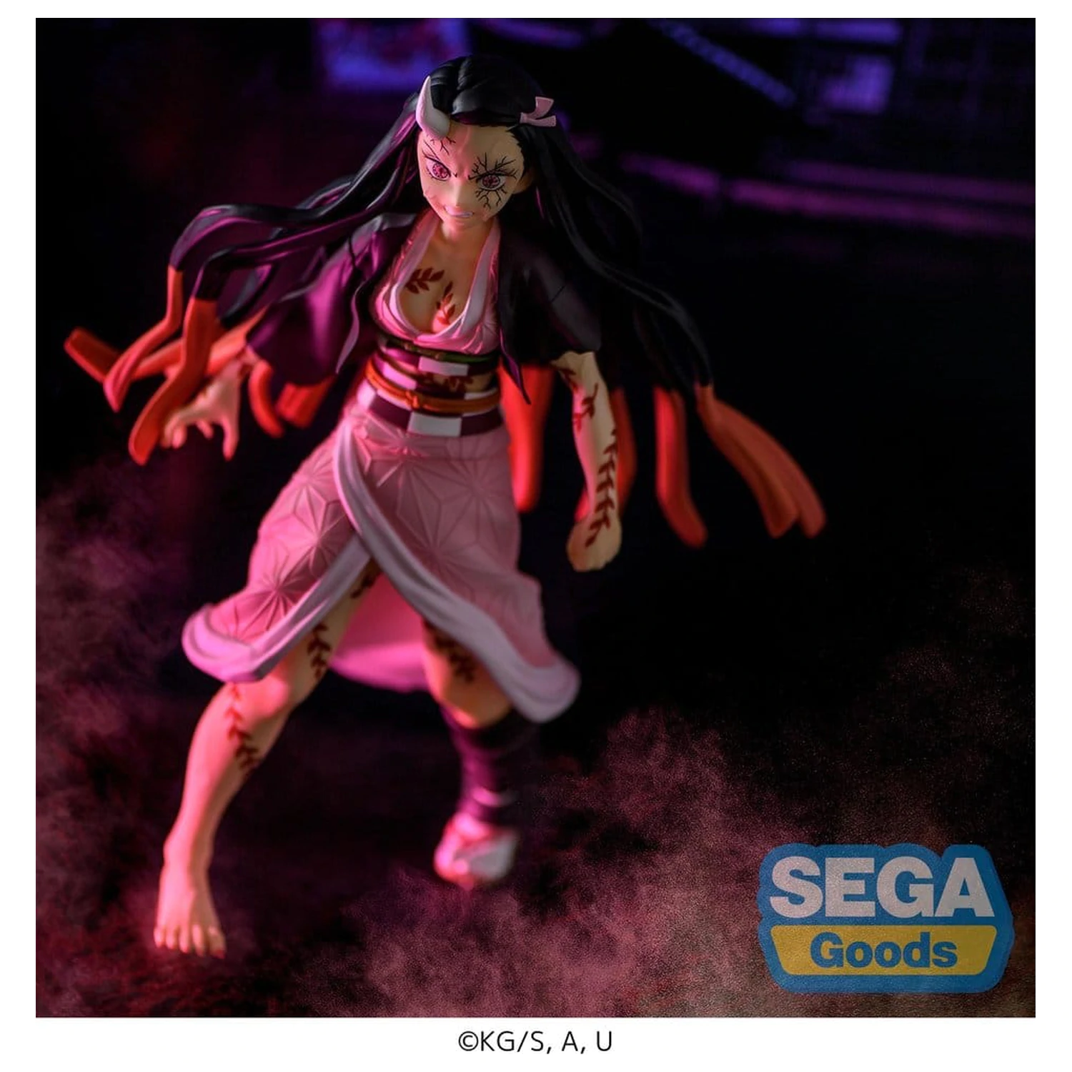 Demon Slayer: Kimetsu no Yaiba FIGURIZMa PVC Figura Nezuko Kamado Demon Form Advancing Ver. (Ponovna izdaja) 21 cm fotografija izdelka