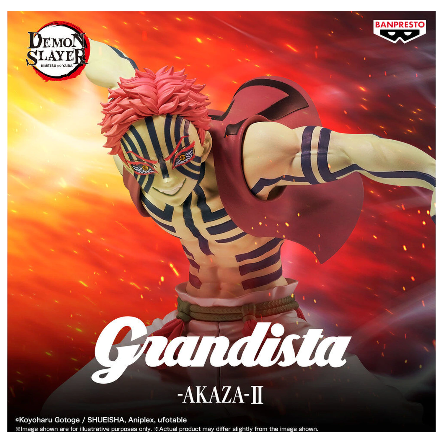 Demon Slayer Kimetsu no Yaiba Grandista Akaza II figura 23cm fotografija izdelka