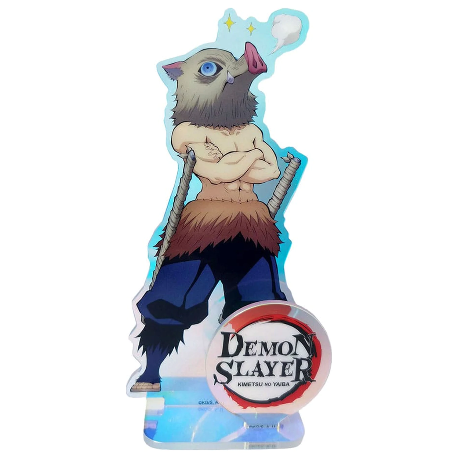 Demon Slayer: Kimetsu no Yaiba akrilno stojalo Inosuke Holografsko 16 cm fotografija izdelka