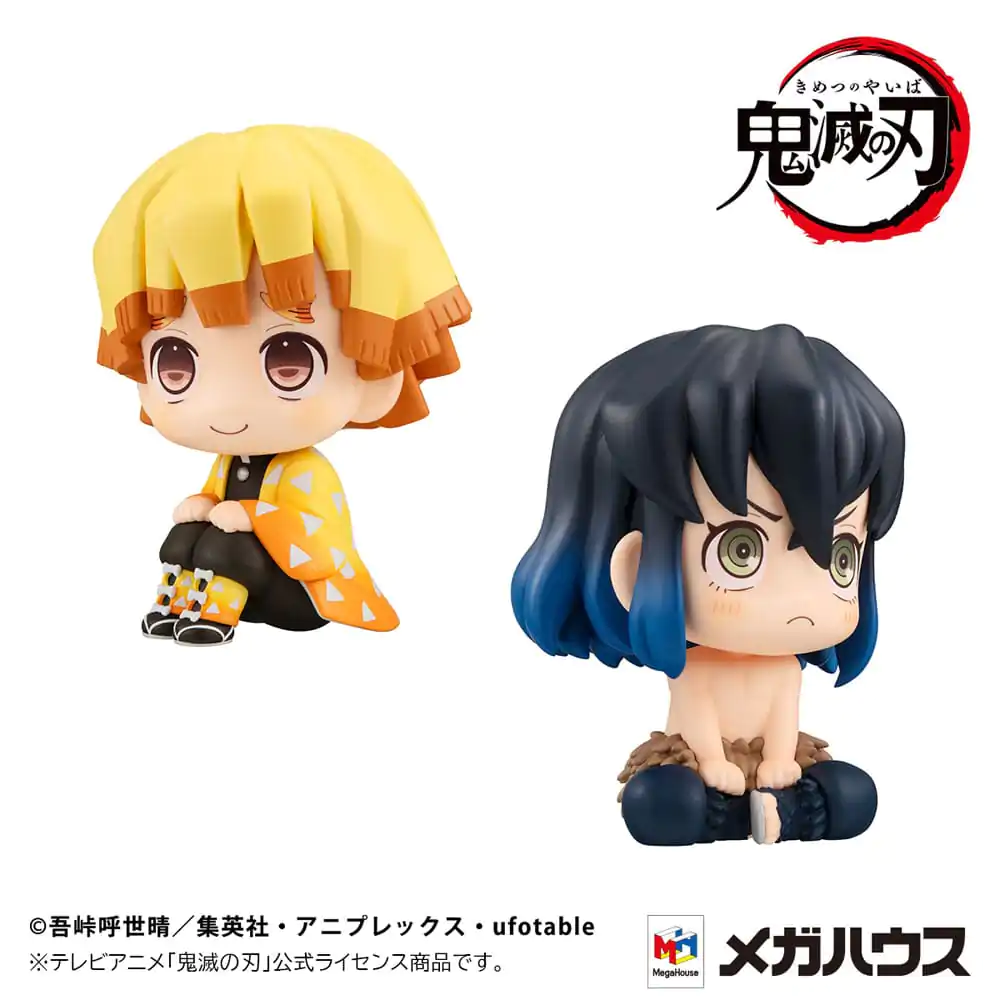 Demon Slayer: Kimetsu no Yaiba Look Up PVC Kip Zenitsu Agatsuma Smile Ver. & Inosuke Hashibira Bossy Ver. 11 cm (z darilom) fotografija izdelka