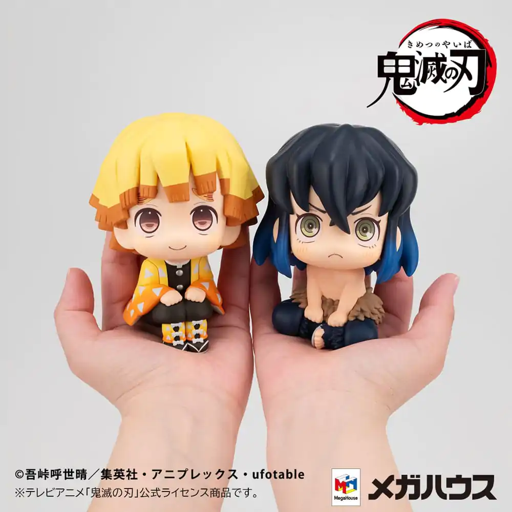 Demon Slayer: Kimetsu no Yaiba Look Up PVC Kip Zenitsu Agatsuma Smile Ver. & Inosuke Hashibira Bossy Ver. 11 cm (z darilom) fotografija izdelka