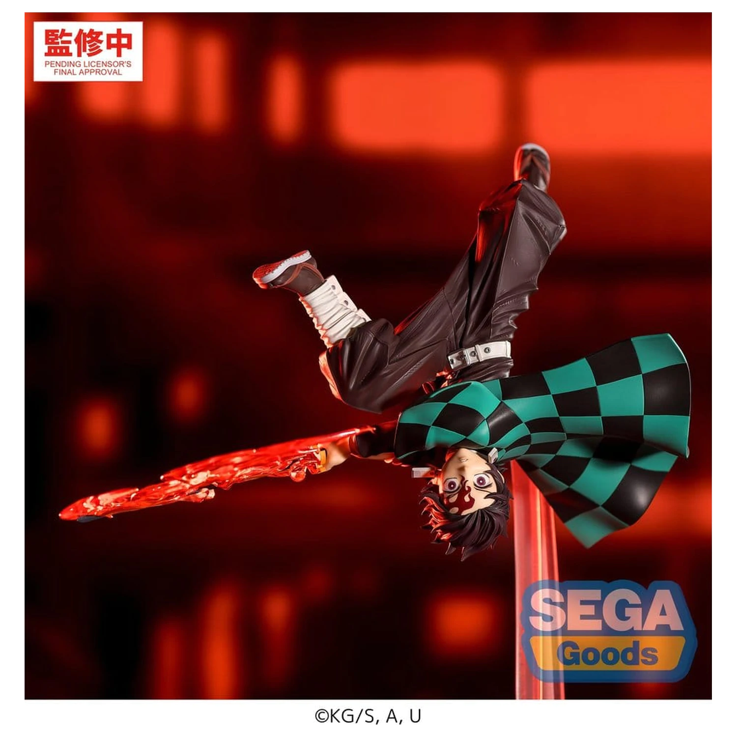 Demon Slayer: Kimetsu no Yaiba Luminasta PVC figura Tanjiro Kamado Hinokami Kagura Setting Sun Transformation 15 cm fotografija izdelka