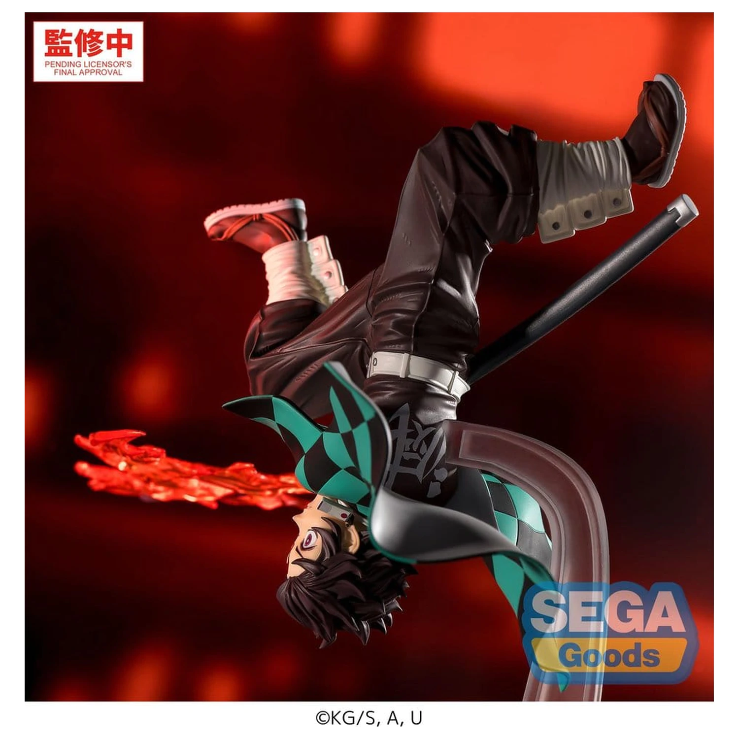Demon Slayer: Kimetsu no Yaiba Luminasta PVC figura Tanjiro Kamado Hinokami Kagura Setting Sun Transformation 15 cm fotografija izdelka