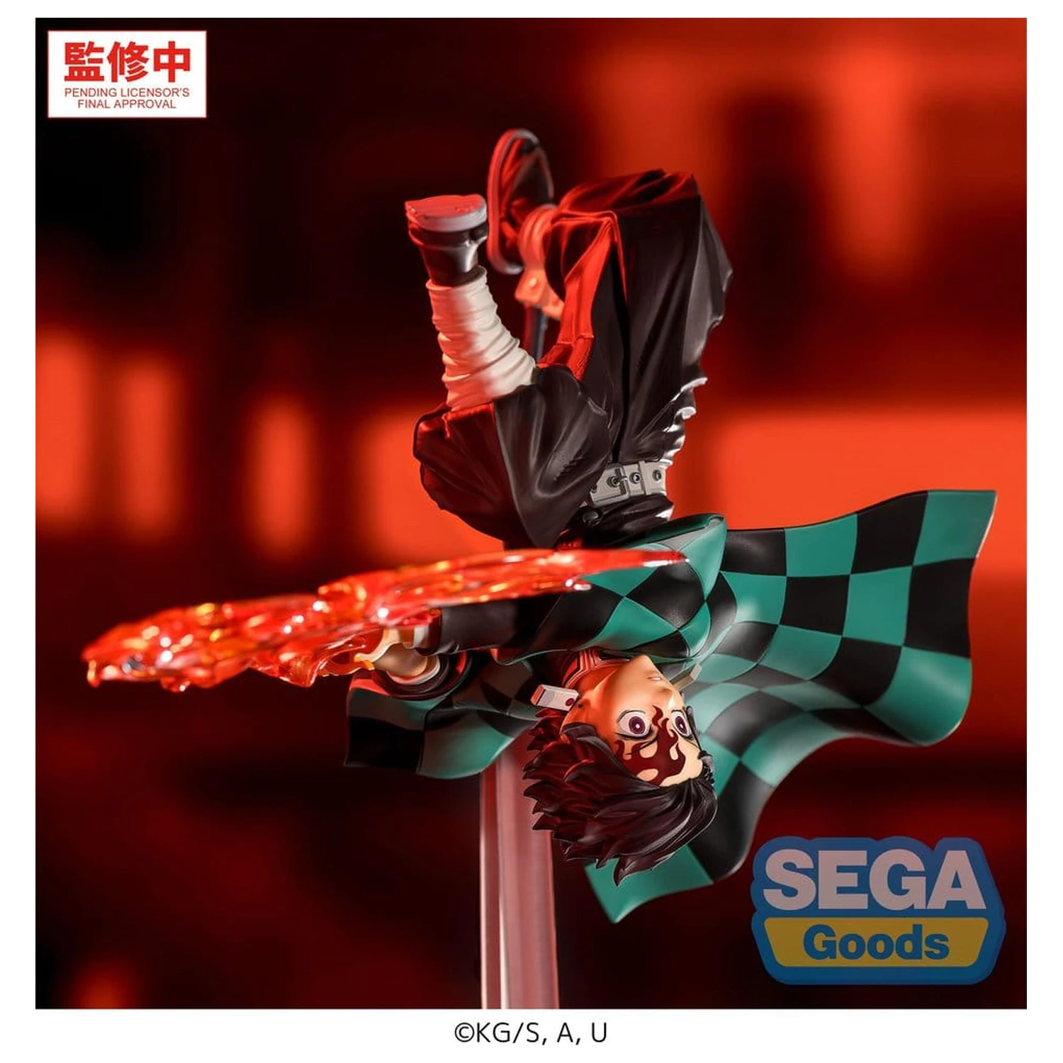Demon Slayer: Kimetsu no Yaiba Luminasta PVC figura Tanjiro Kamado Hinokami Kagura Setting Sun Transformation 15 cm fotografija izdelka