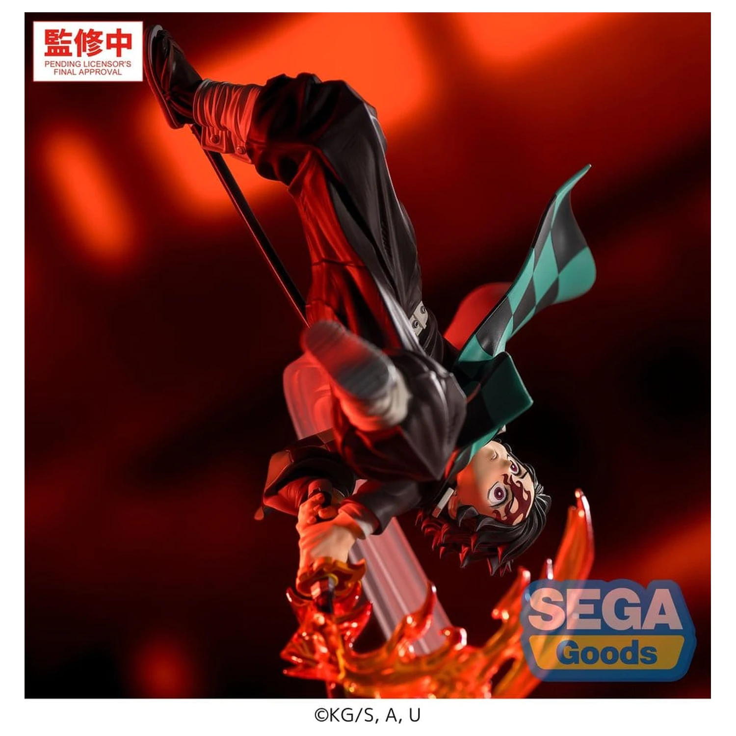 Demon Slayer: Kimetsu no Yaiba Luminasta PVC figura Tanjiro Kamado Hinokami Kagura Setting Sun Transformation 15 cm fotografija izdelka