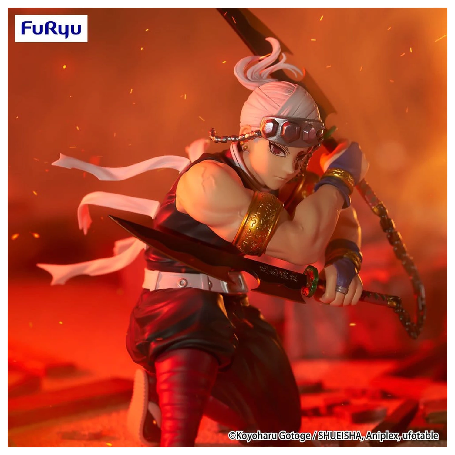 Demon Slayer: Kimetsu no Yaiba Noodle Stopper PVC figura Uzui Tengen 15 cm fotografija izdelka