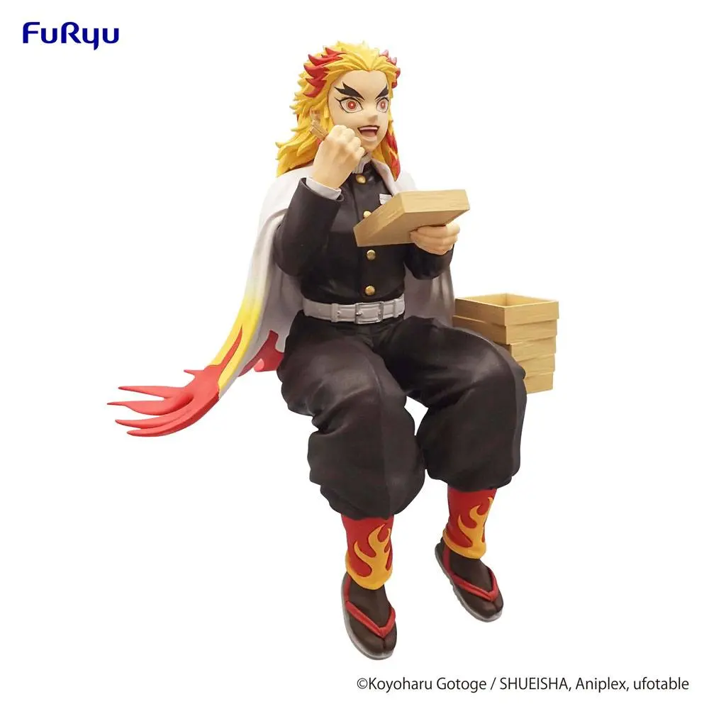 Demon Slayer: Kimetsu no Yaiba Noodle Stopper PVC kip Rengoku Kyojuro 14 cm fotografija izdelka