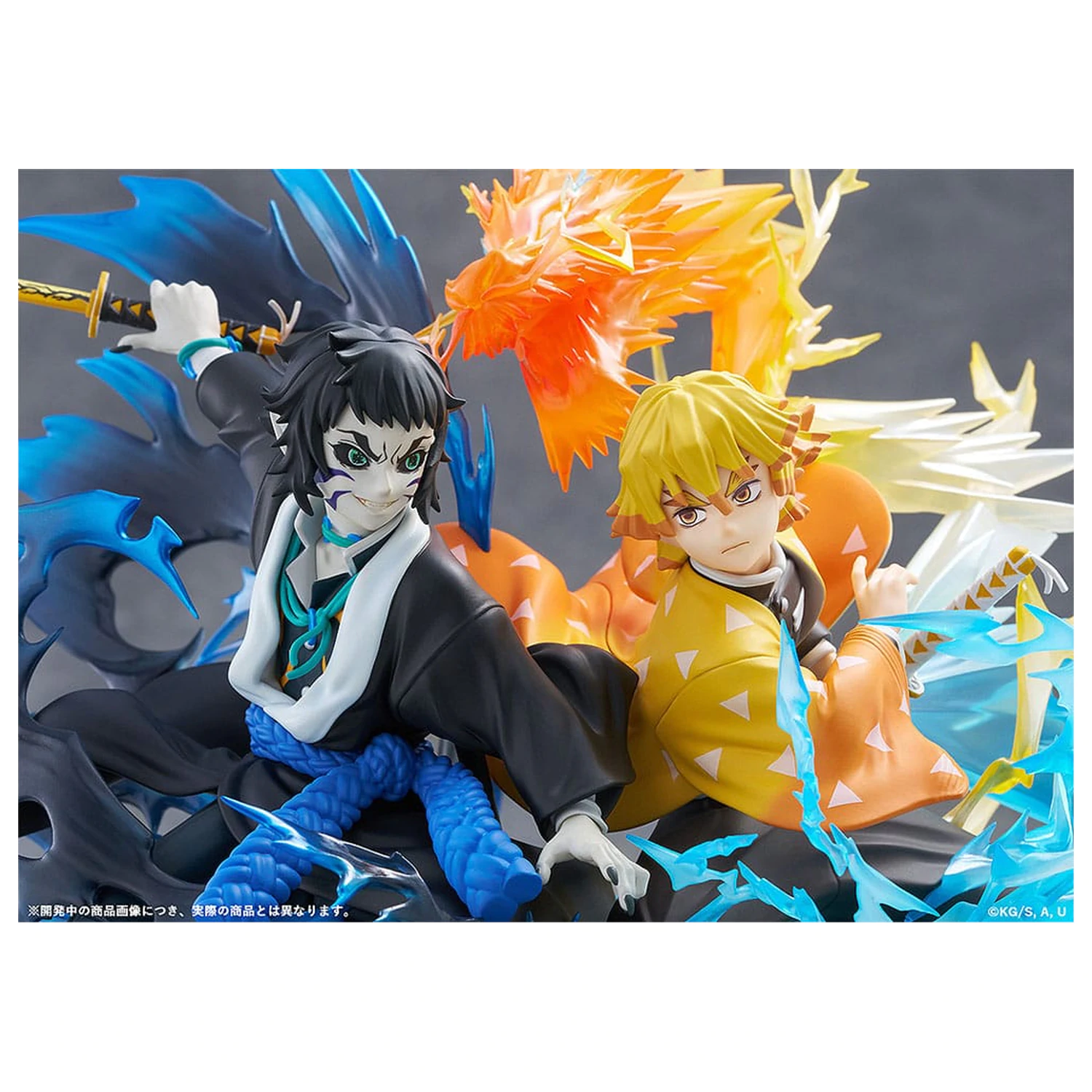 Demon Slayer: Kimetsu no Yaiba PVC Kip Zenitsu Agatsuma & Kaigaku 15 cm fotografija izdelka