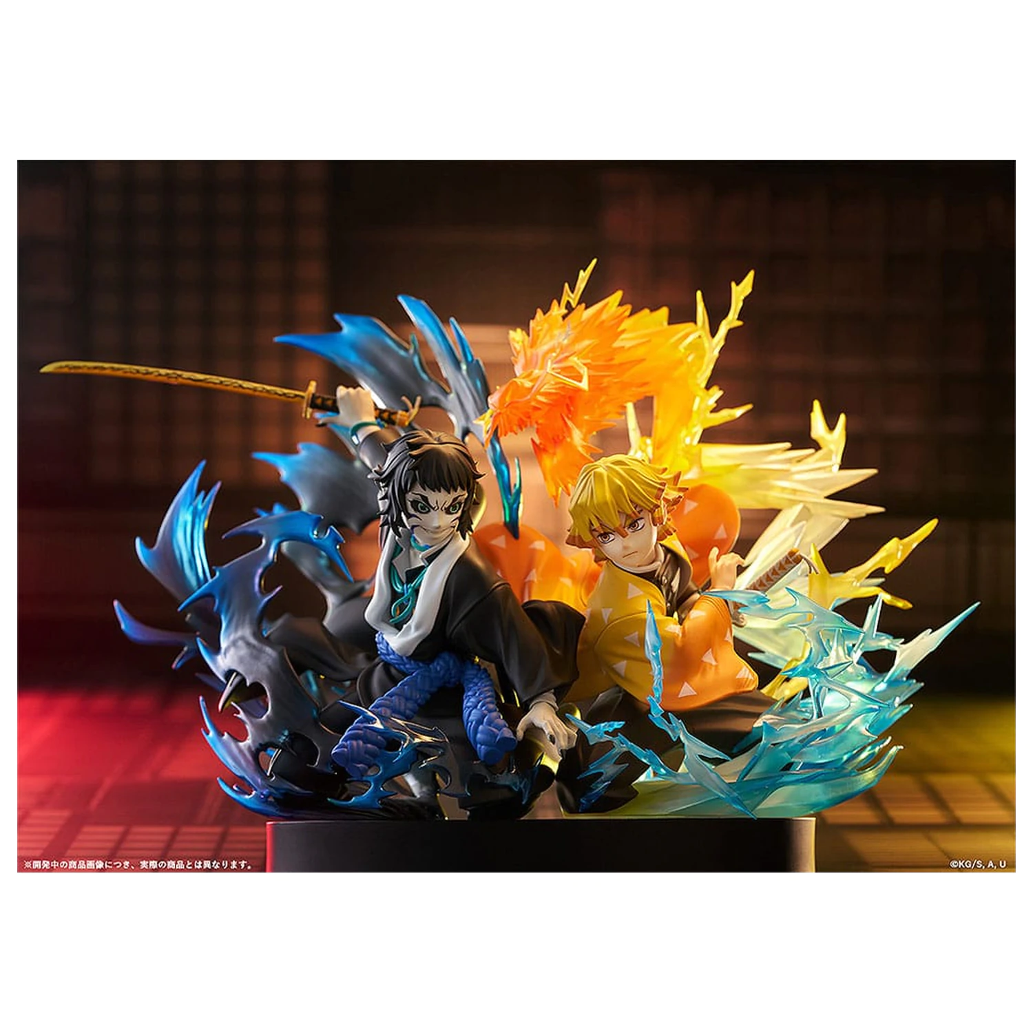 Demon Slayer: Kimetsu no Yaiba PVC Kip Zenitsu Agatsuma & Kaigaku 15 cm fotografija izdelka