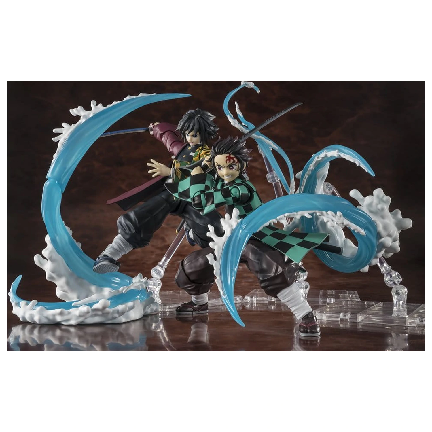 Demon Slayer: Kimetsu no Yaiba S.H. Figuarts Komplet dodatkov Tanjiro Kamado & Giyu Tomioka Water Breathing Option Parts Set fotografija izdelka