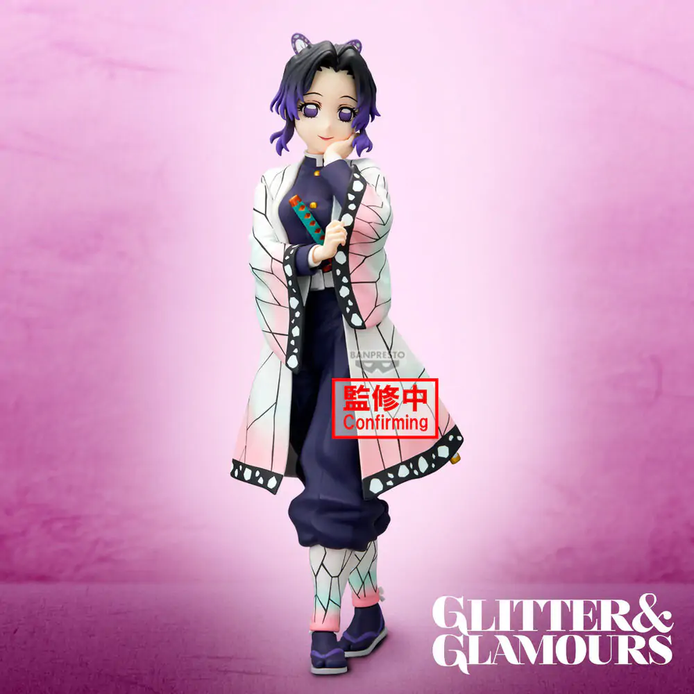 Demon Slayer Kimetsu no Yaiba Shinobu Kocho bleščeča & glamurozna figura 22 cm fotografija izdelka