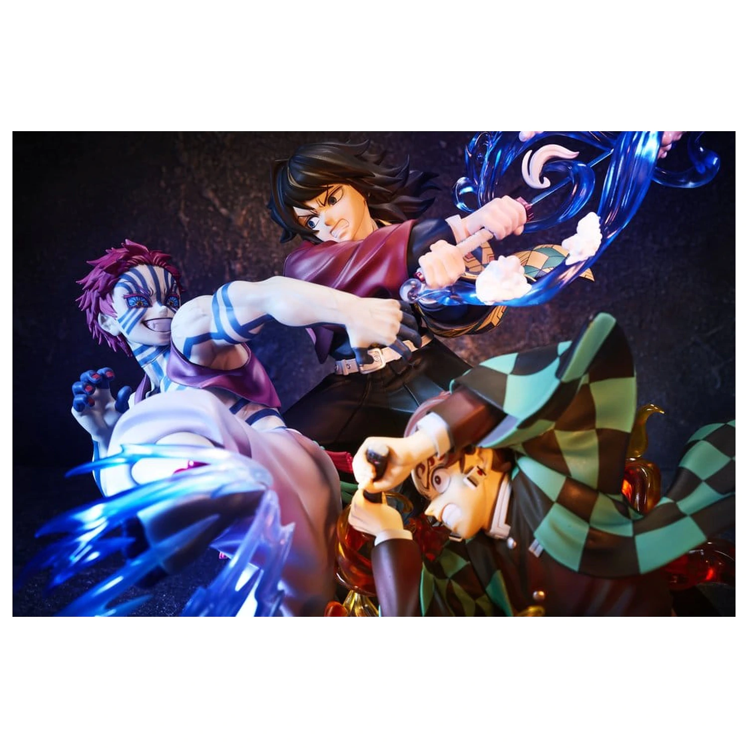 Demon Slayer: Kimetsu no Yaiba PVC figura Tanjiro Kamado & Giyu Tomioka & Akaza 13 cm fotografija izdelka