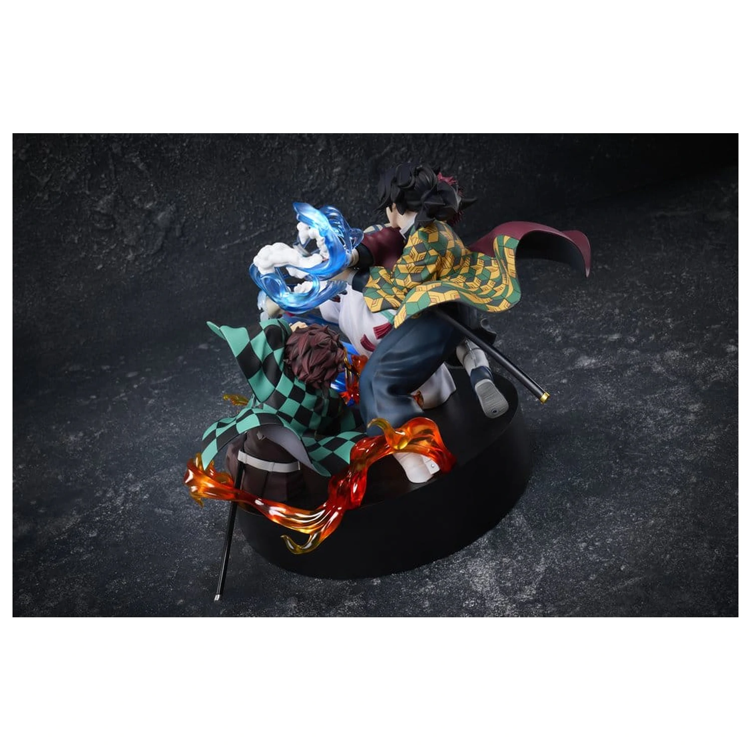 Demon Slayer: Kimetsu no Yaiba PVC figura Tanjiro Kamado & Giyu Tomioka & Akaza 13 cm fotografija izdelka