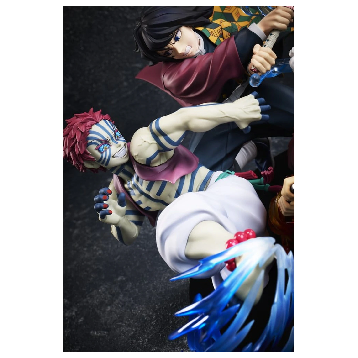 Demon Slayer: Kimetsu no Yaiba PVC figura Tanjiro Kamado & Giyu Tomioka & Akaza 13 cm fotografija izdelka