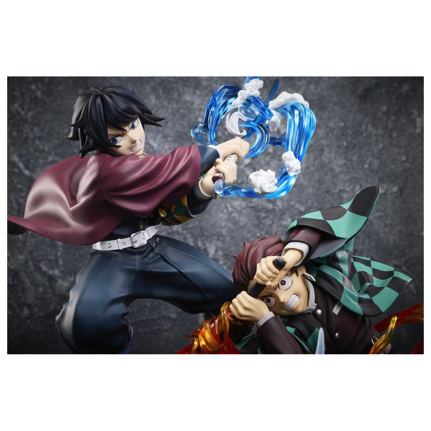 Demon Slayer: Kimetsu no Yaiba PVC figura Tanjiro Kamado & Giyu Tomioka & Akaza 13 cm fotografija izdelka