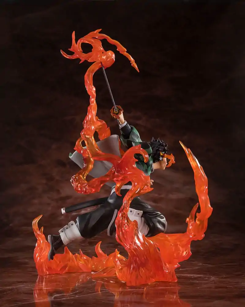 Demon Slayer Kimetsu no Yaiba Tanjiro Kamado Kyojuro Rengokus Sword Guard figura 19,5 cm fotografija izdelka