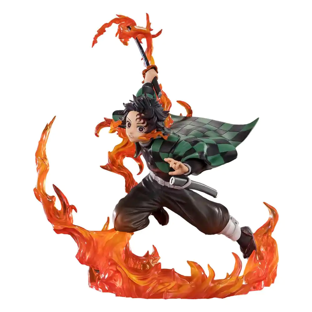 Demon Slayer Kimetsu no Yaiba Tanjiro Kamado Kyojuro Rengokus Sword Guard figura 19,5 cm fotografija izdelka