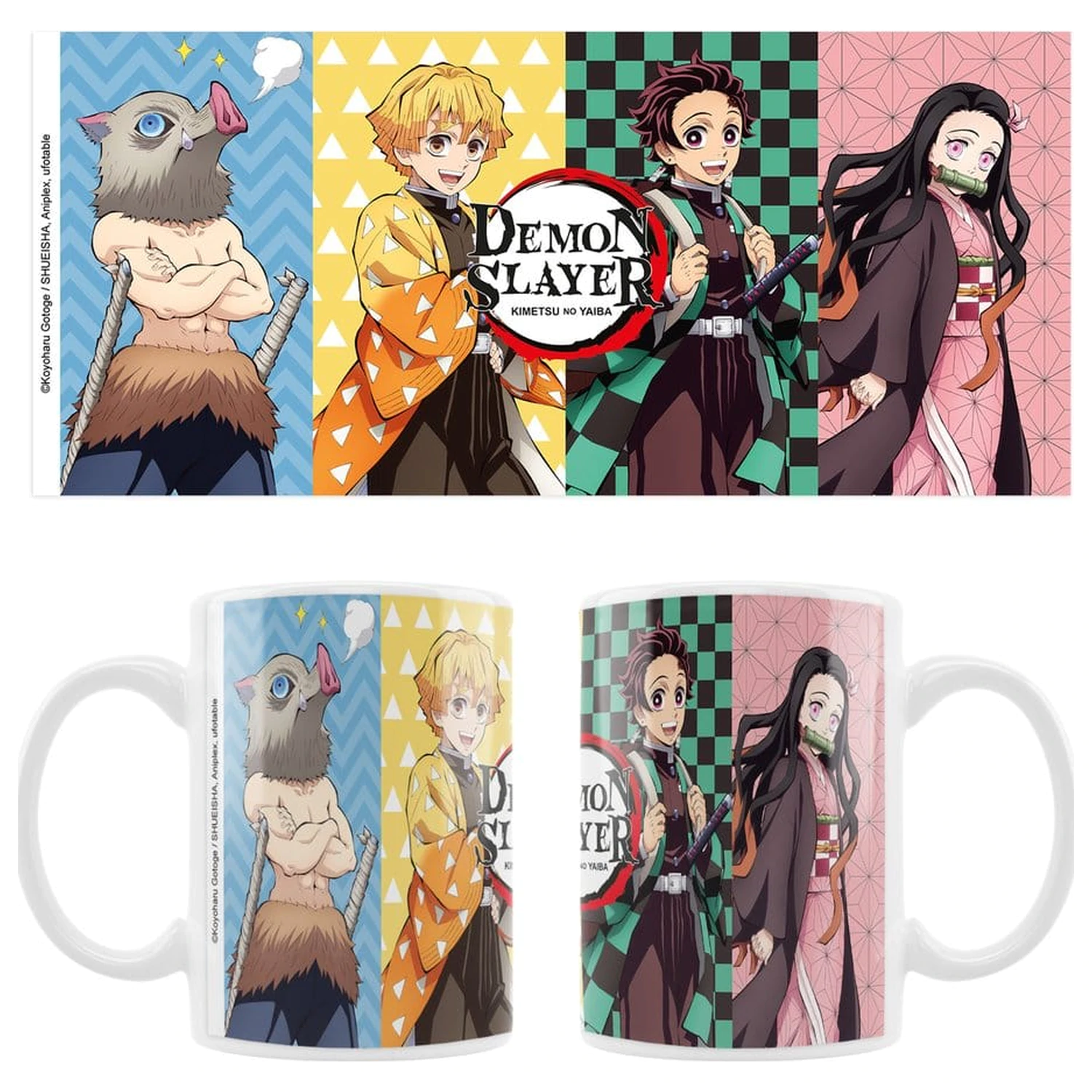 Demon Slayer: Kimetsu no Yaiba skodelica Team fotografija izdelka