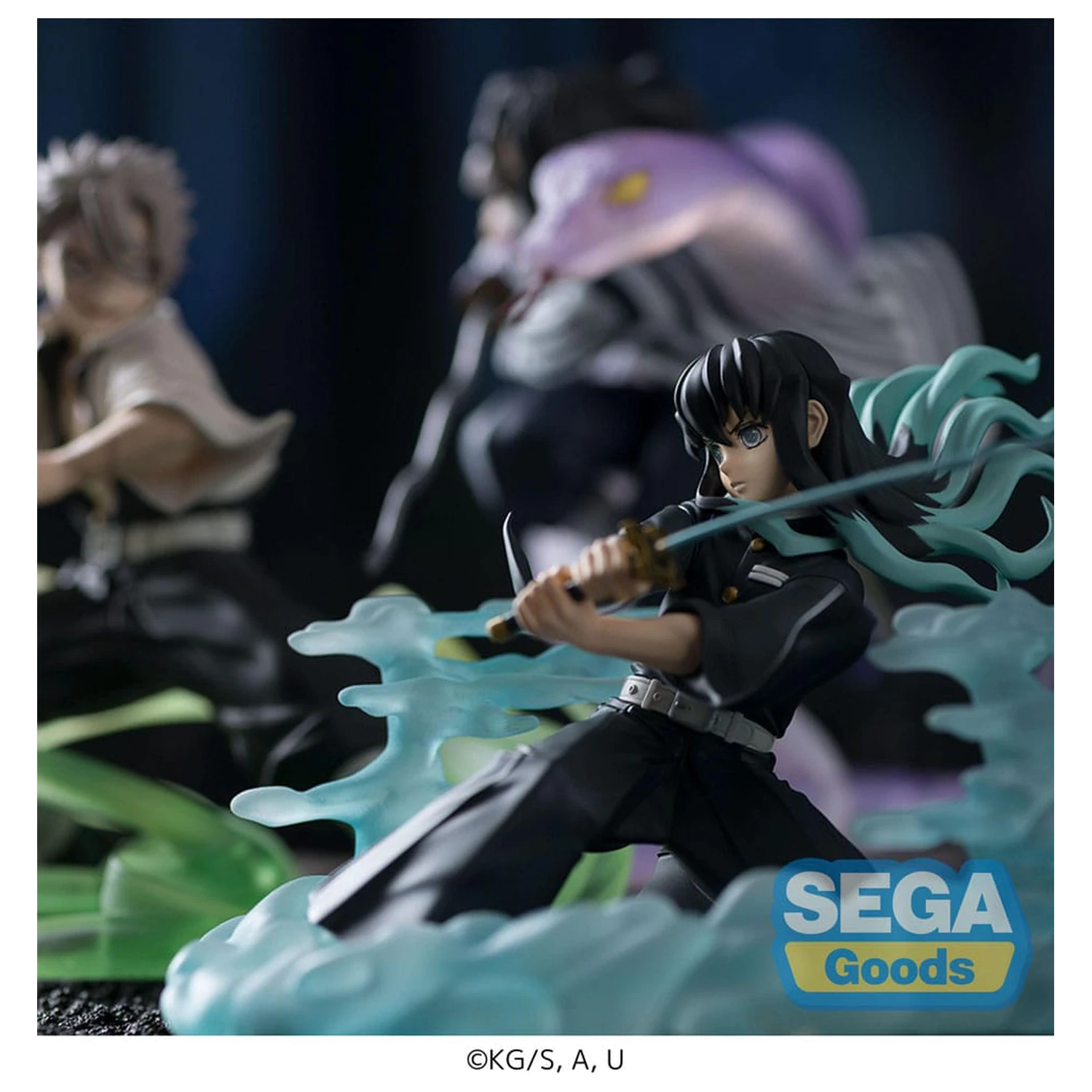 Demon Slayer: Kimetsu no Yaiba Xross Link Anime PVC kip Muichiro Tokito Hashira Training Arc 11 cm fotografija izdelka