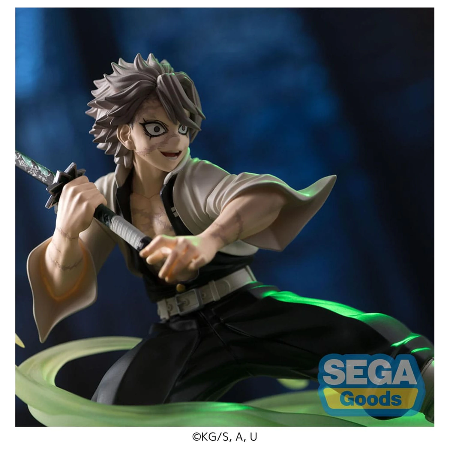 Demon Slayer: Kimetsu no Yaiba Xross Link Anime PVC kip Sanemi Shinazugawa Hashira Training Arc 12 cm fotografija izdelka