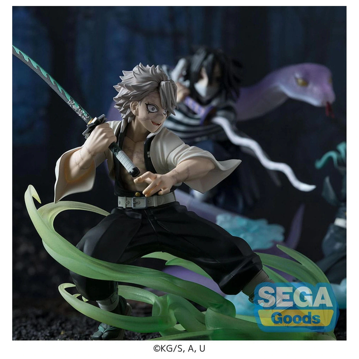 Demon Slayer: Kimetsu no Yaiba Xross Link Anime PVC kip Sanemi Shinazugawa Hashira Training Arc 12 cm fotografija izdelka