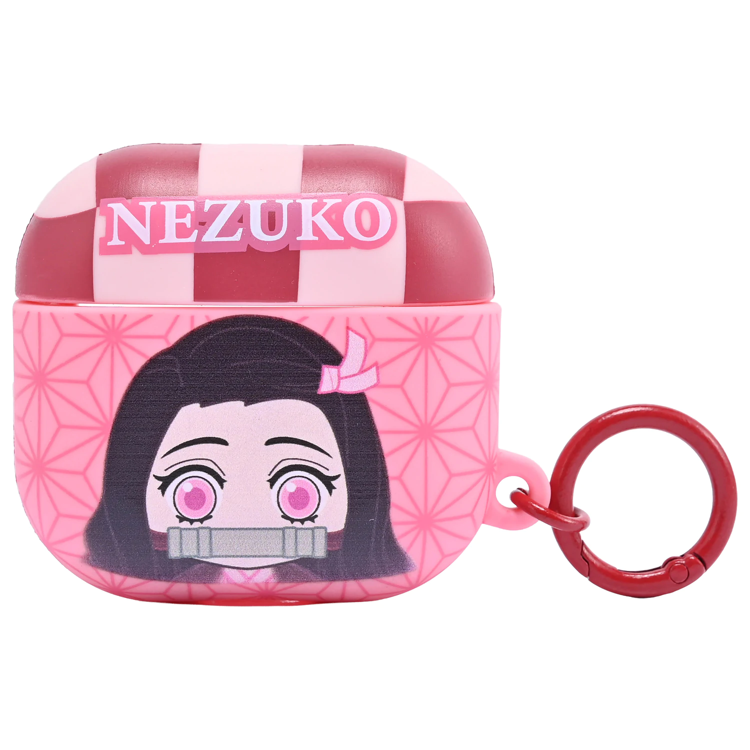 Demon Slayer Nezuko 3D penasta torbica za AirPods z zaponko fotografija izdelka