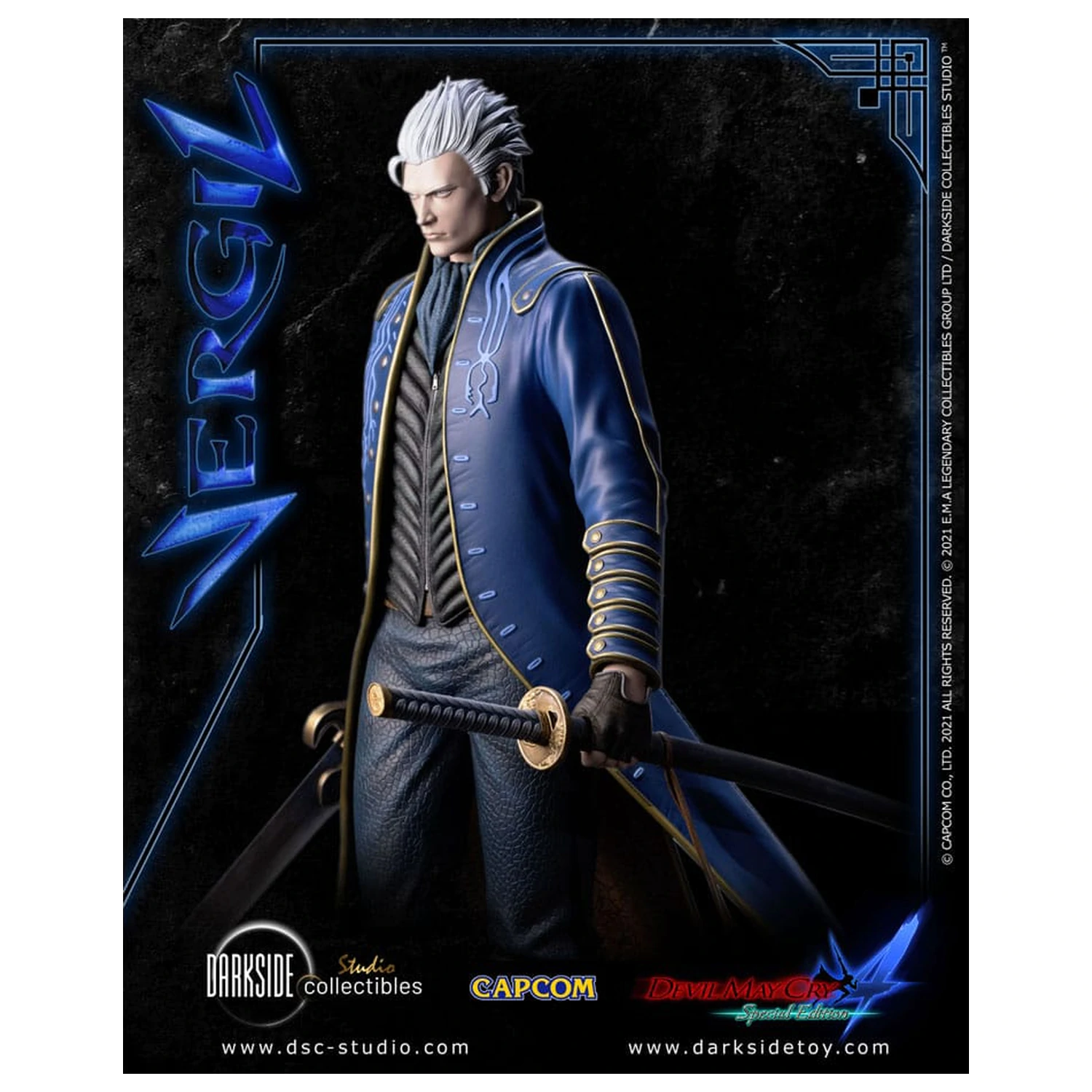 Devil May Cry 4 premium kip 1/4 Vergil 51 cm fotografija izdelka