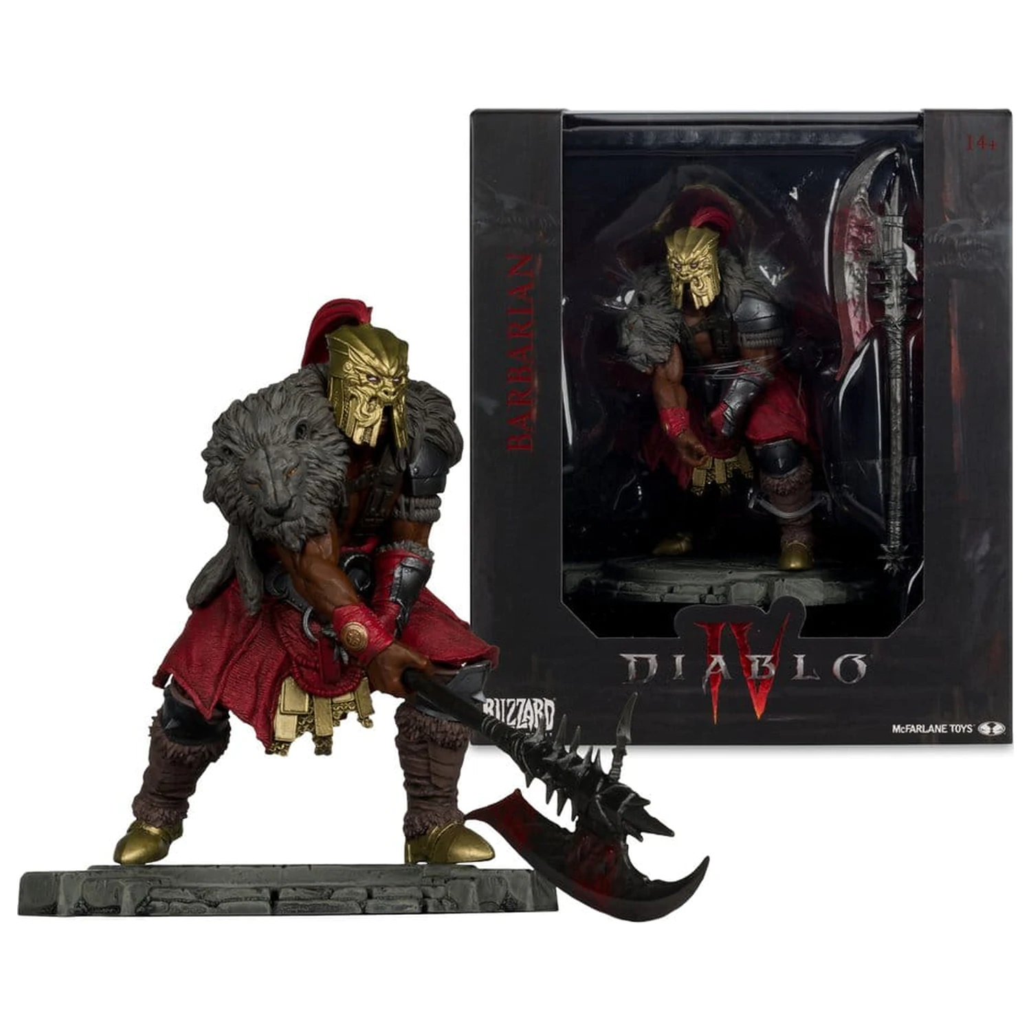 Diablo IV 1/12 Pomanjšana omejena izdaja stoječa figura Barbarian 12 cm fotografija izdelka
