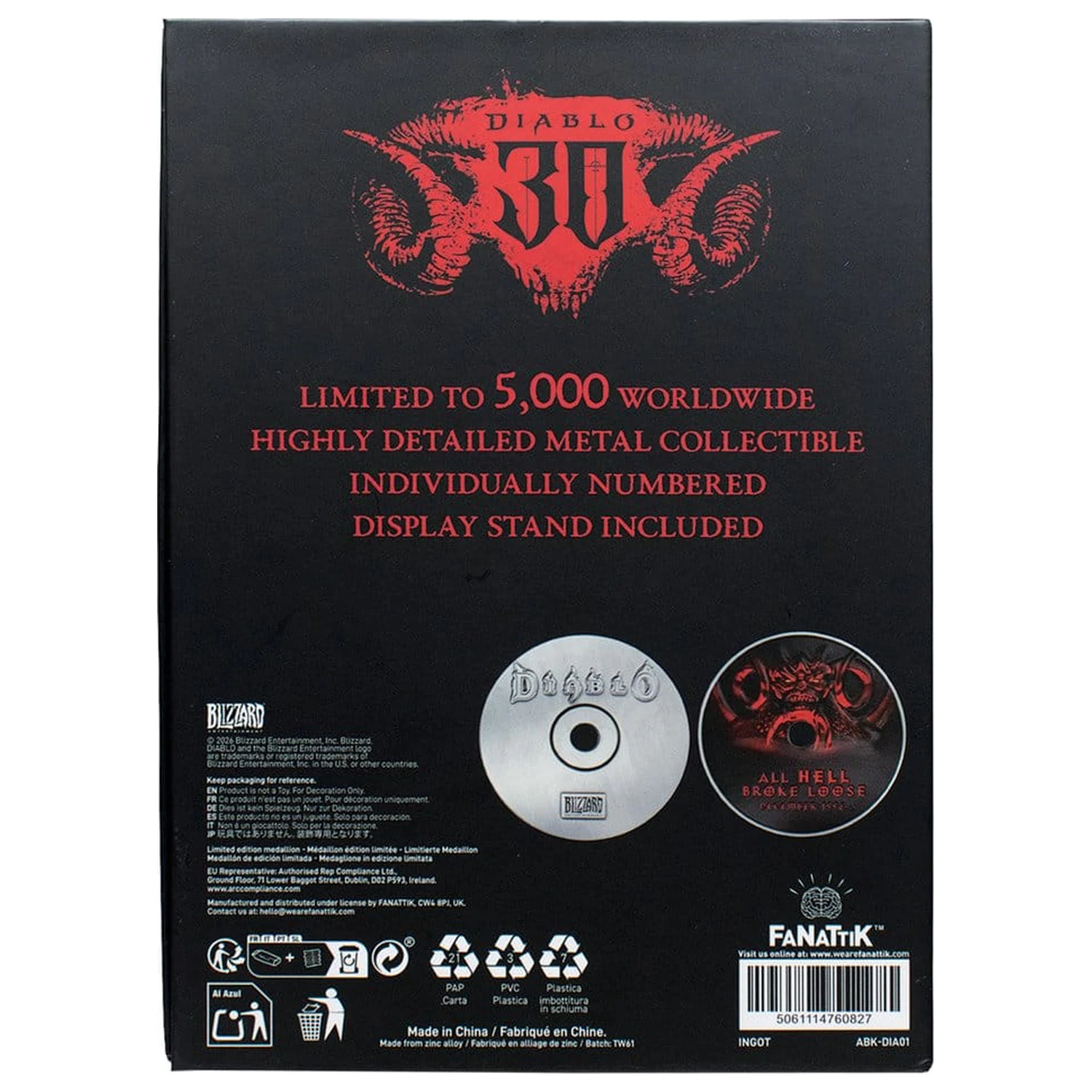 Diablo Replika 30. obletnica CD-ROM omejena izdaja 11 cm fotografija izdelka