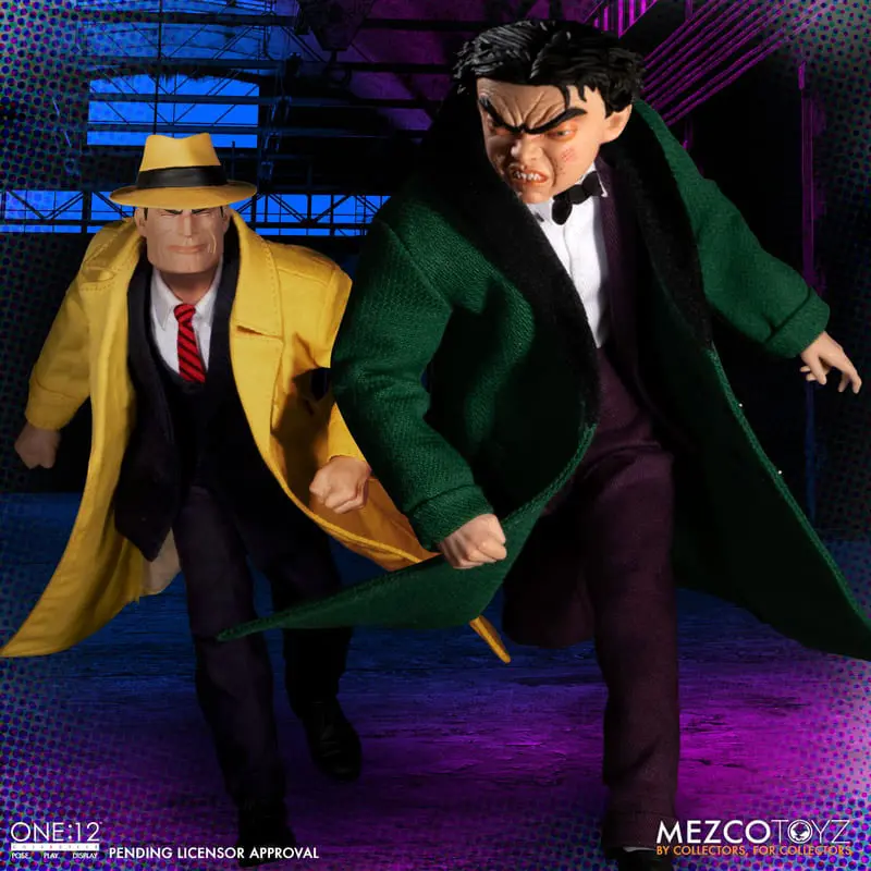 Akcijske figure Dick Tracy 1/12 Dick Tracy vs Flattop komplet v škatli 17 cm fotografija izdelka