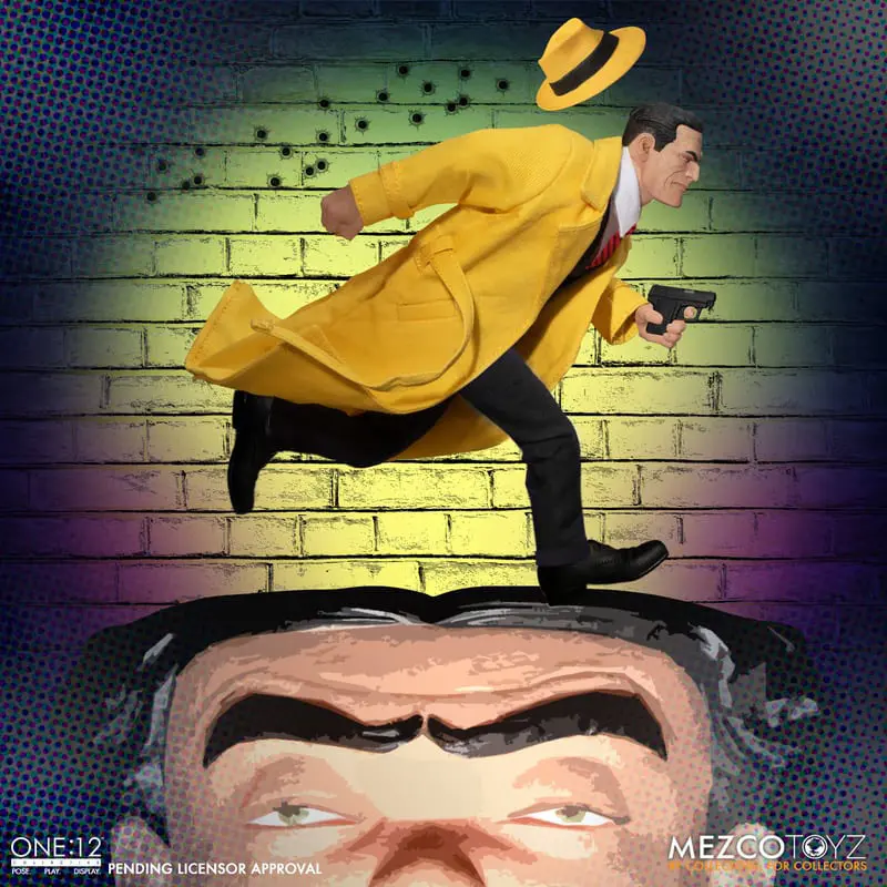 Akcijske figure Dick Tracy 1/12 Dick Tracy vs Flattop komplet v škatli 17 cm fotografija izdelka