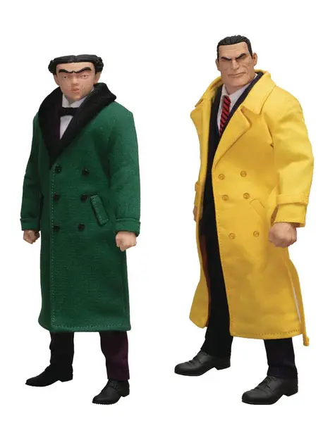 Akcijske figure Dick Tracy 1/12 Dick Tracy vs Flattop komplet v škatli 17 cm fotografija izdelka