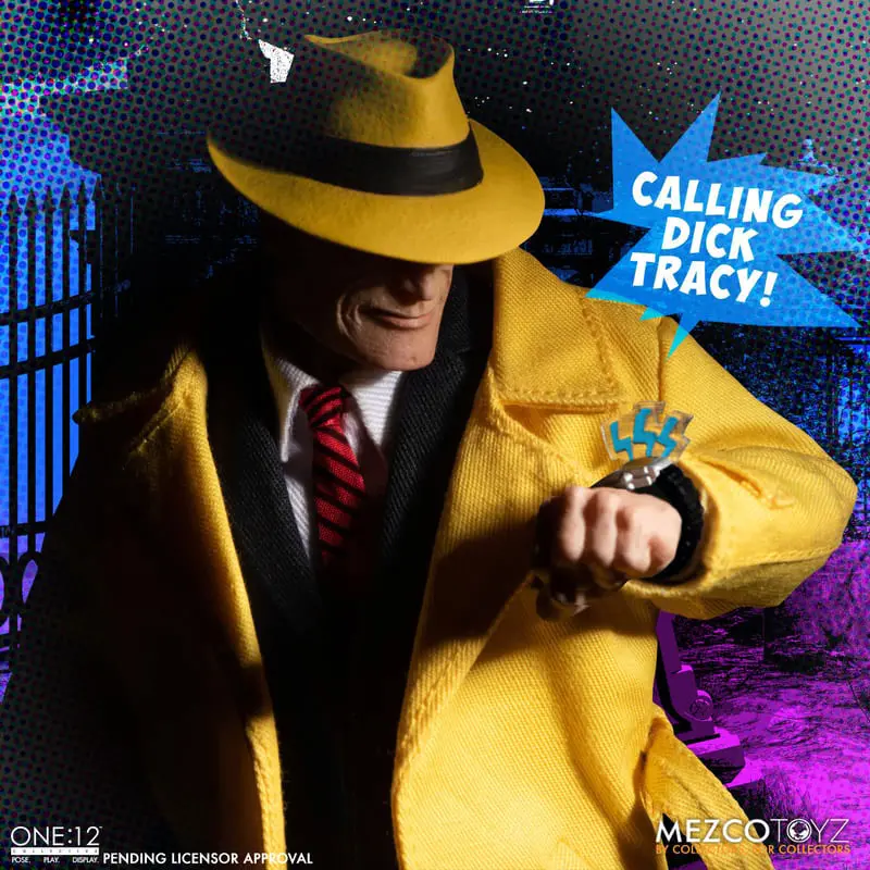 Akcijske figure Dick Tracy 1/12 Dick Tracy vs Flattop komplet v škatli 17 cm fotografija izdelka