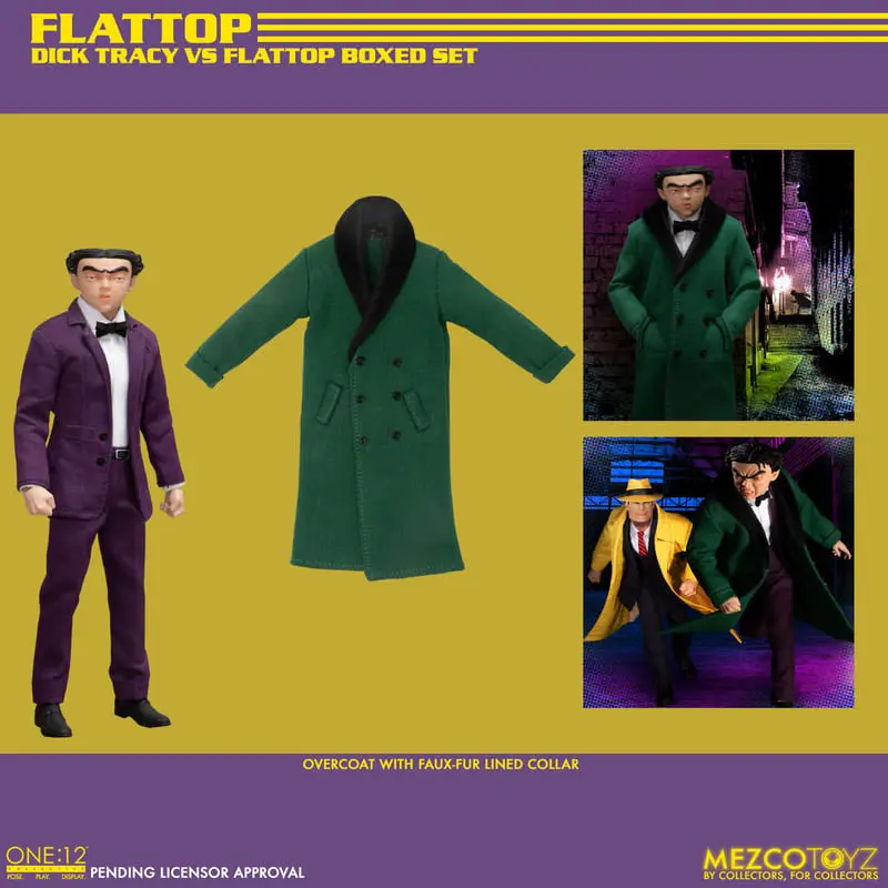 Akcijske figure Dick Tracy 1/12 Dick Tracy vs Flattop komplet v škatli 17 cm fotografija izdelka