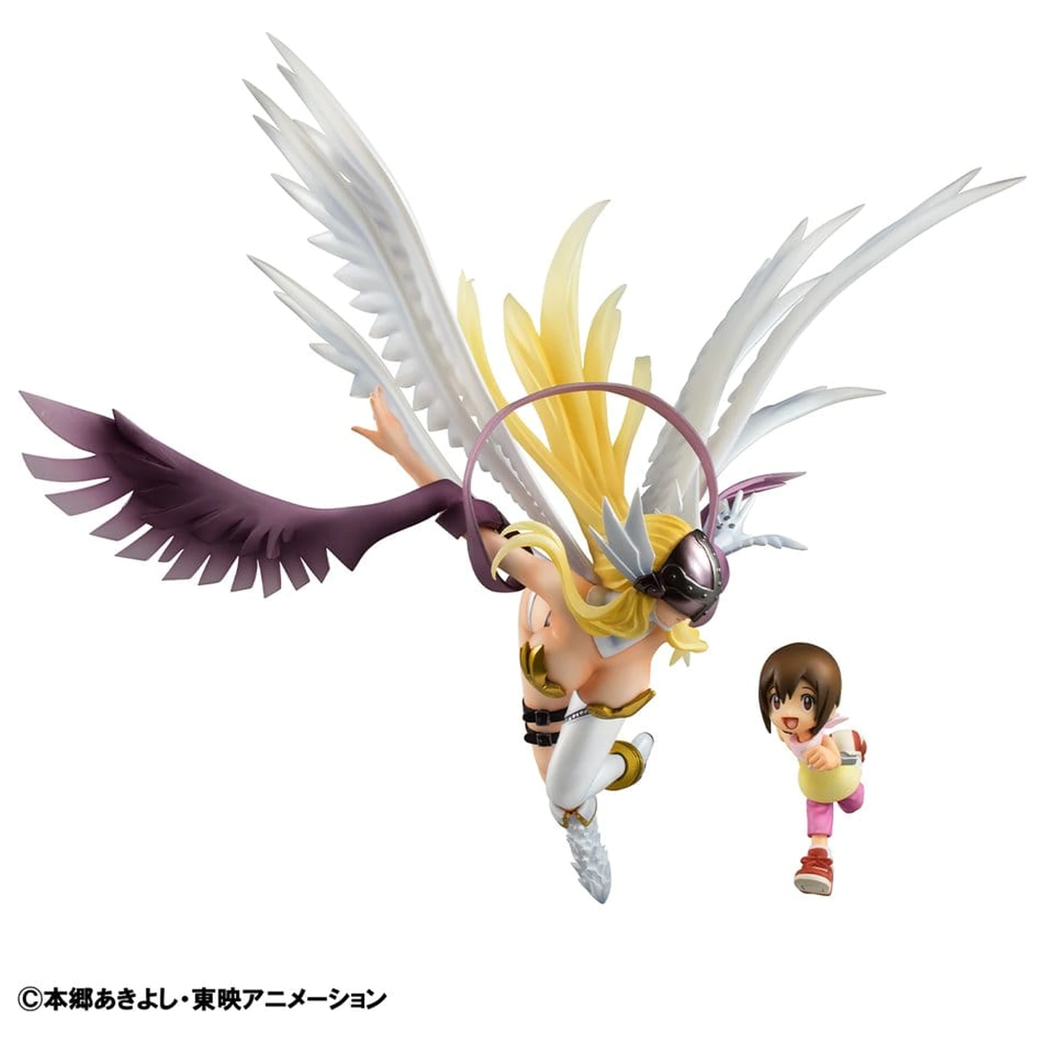 Digimon Adventure Precious G.E.M. Serija PVC kip Angewomon & Hikari Yagami 22 cm fotografija izdelka