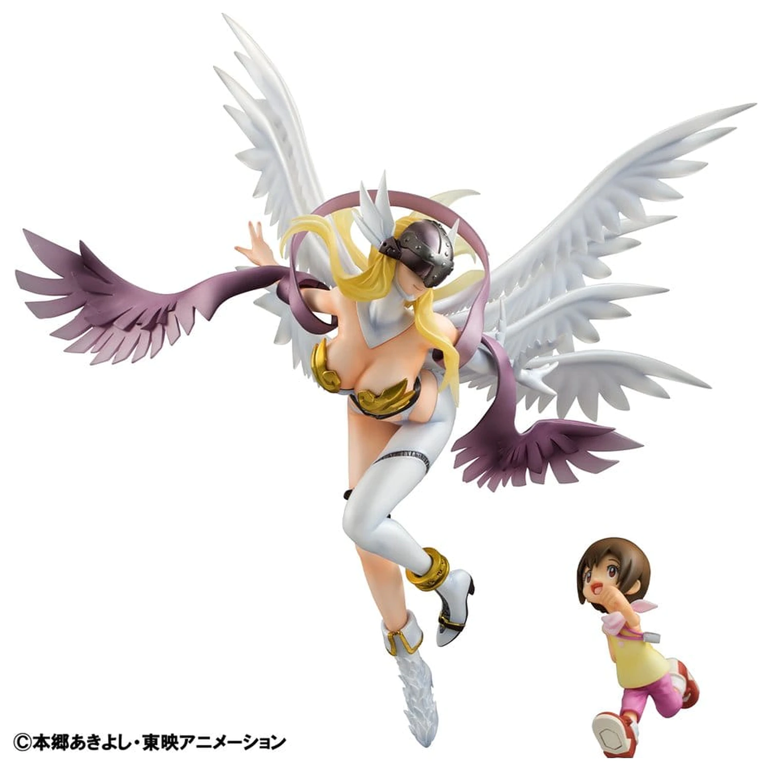 Digimon Adventure Precious G.E.M. Serija PVC kip Angewomon & Hikari Yagami 22 cm fotografija izdelka
