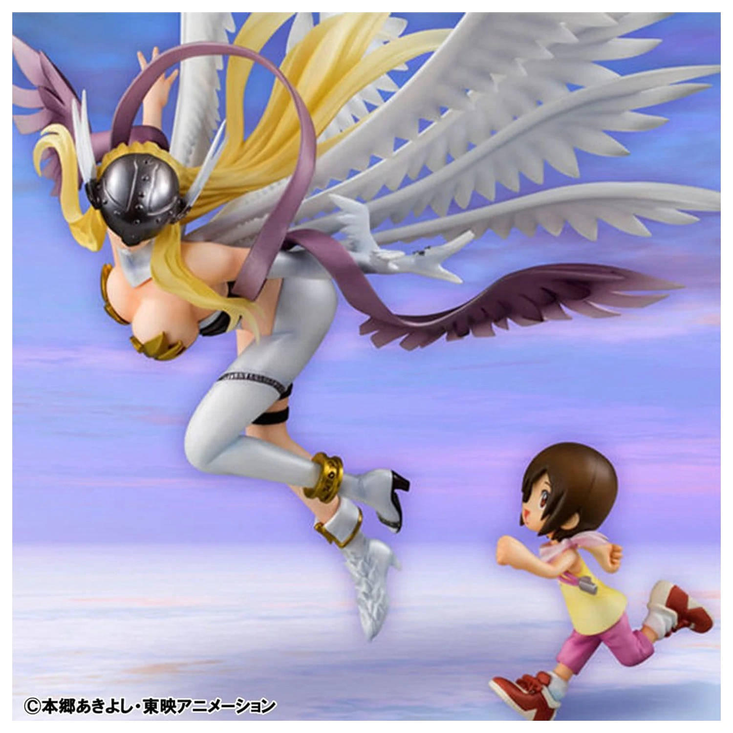 Digimon Adventure Precious G.E.M. Serija PVC kip Angewomon & Hikari Yagami 22 cm fotografija izdelka