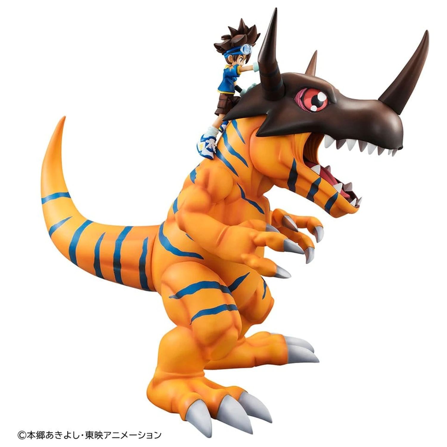 Digimon Adventure Precious G.E.M. Series PVC figura Greymon & Taichi Yagami 25 cm (ponovitev) fotografija izdelka