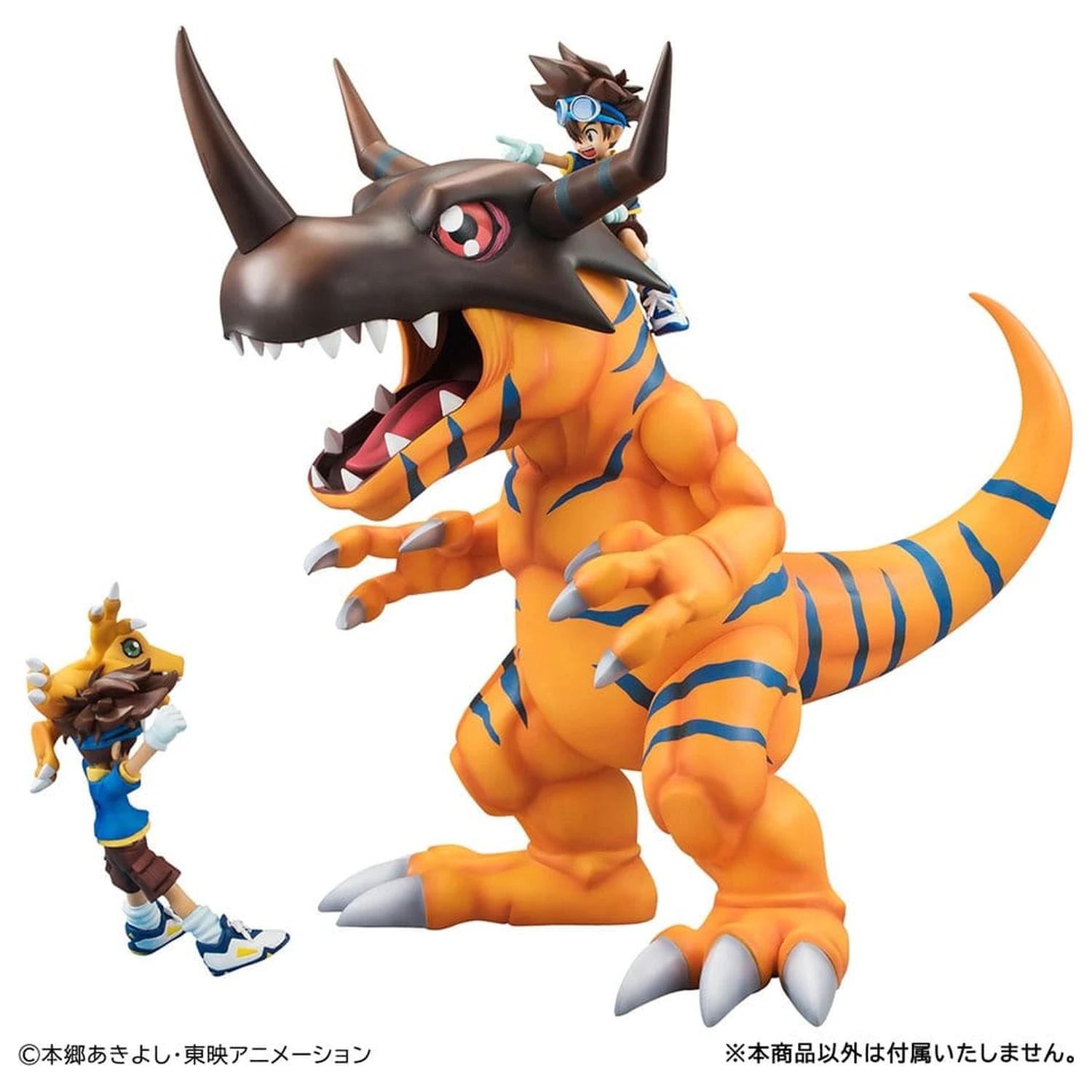 Digimon Adventure Precious G.E.M. Series PVC figura Greymon & Taichi Yagami 25 cm (ponovitev) fotografija izdelka