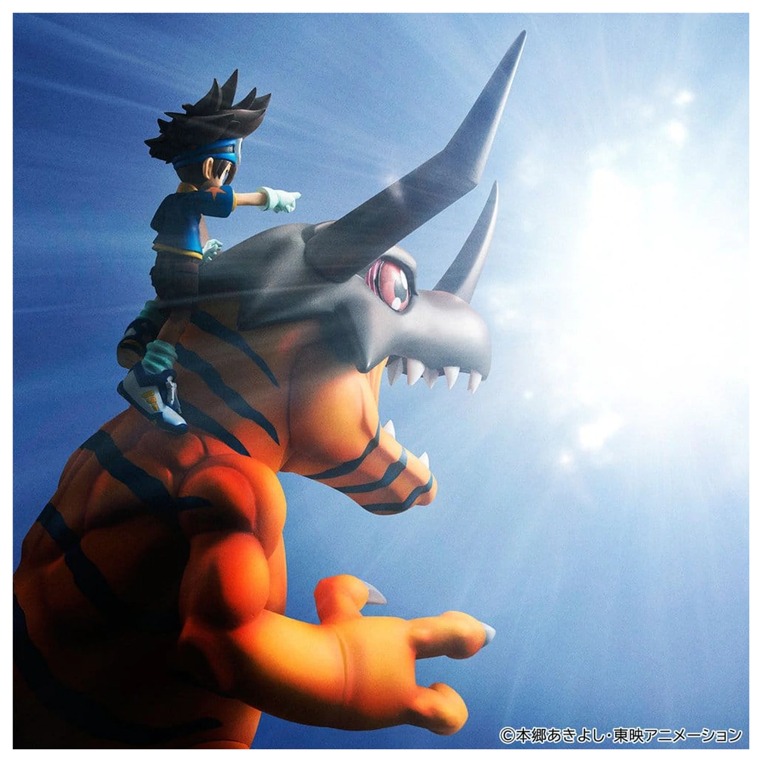 Digimon Adventure Precious G.E.M. Series PVC figura Greymon & Taichi Yagami 25 cm (ponovitev) fotografija izdelka