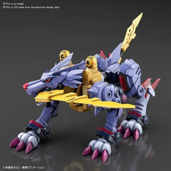 Digimon Metal Garurumon Model Kit figura 14 cm fotografija izdelka