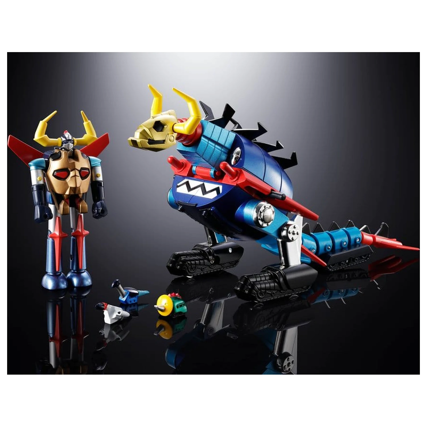Dino Mech Gaiking Chogokin akcijska figura Daikumaryu & Gaiking 20 cm fotografija izdelka
