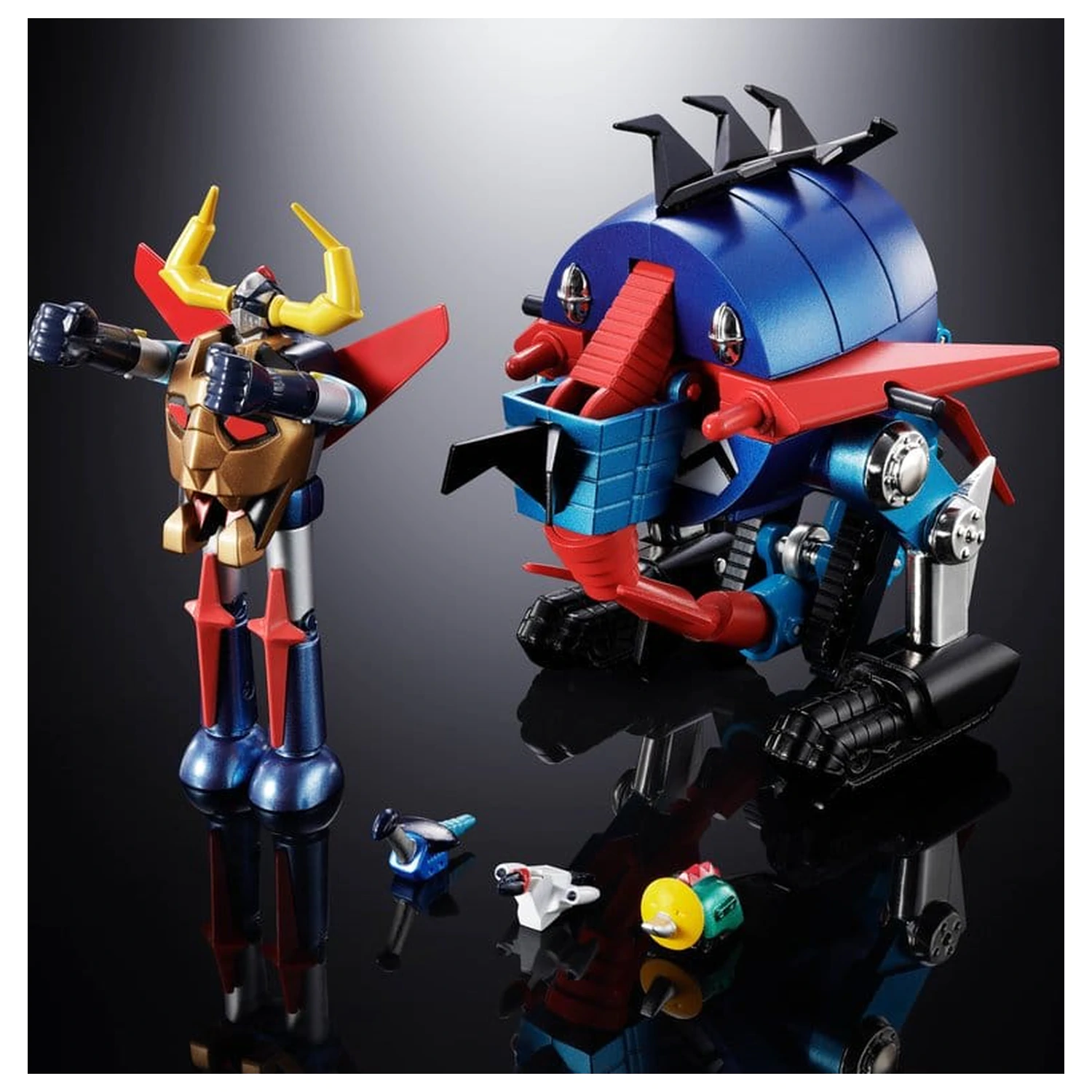 Dino Mech Gaiking Chogokin akcijska figura Daikumaryu & Gaiking 20 cm fotografija izdelka