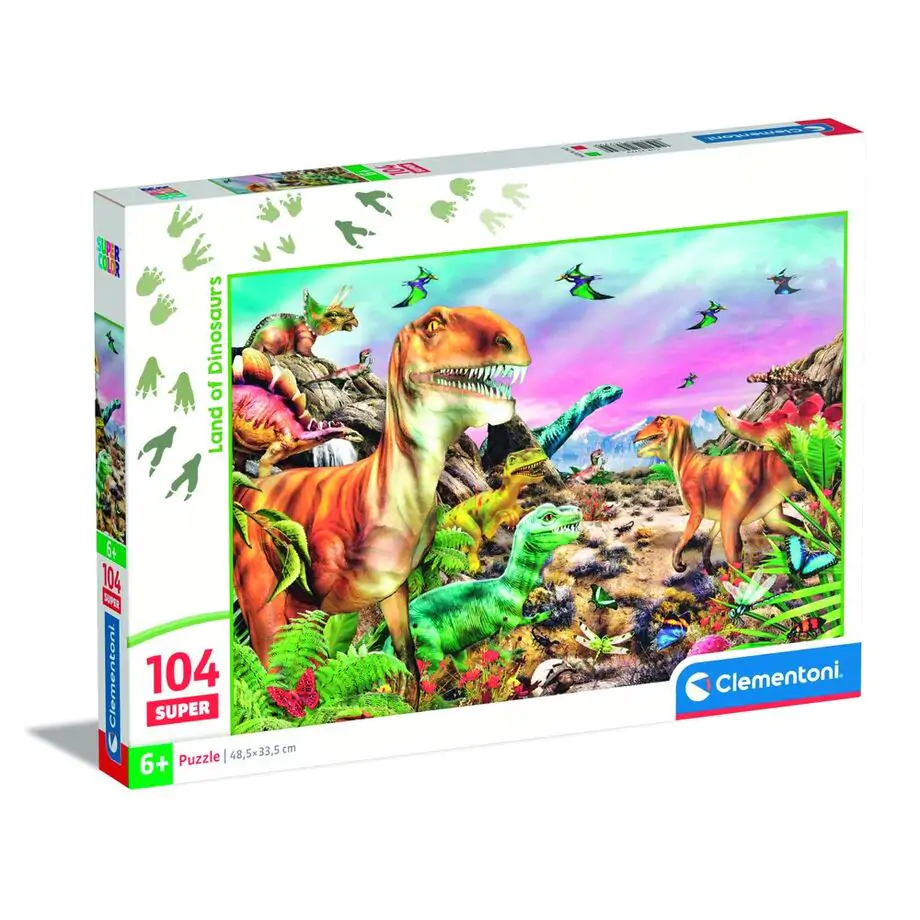 Dinosaur Land super puzzle 104 kosov fotografija izdelka