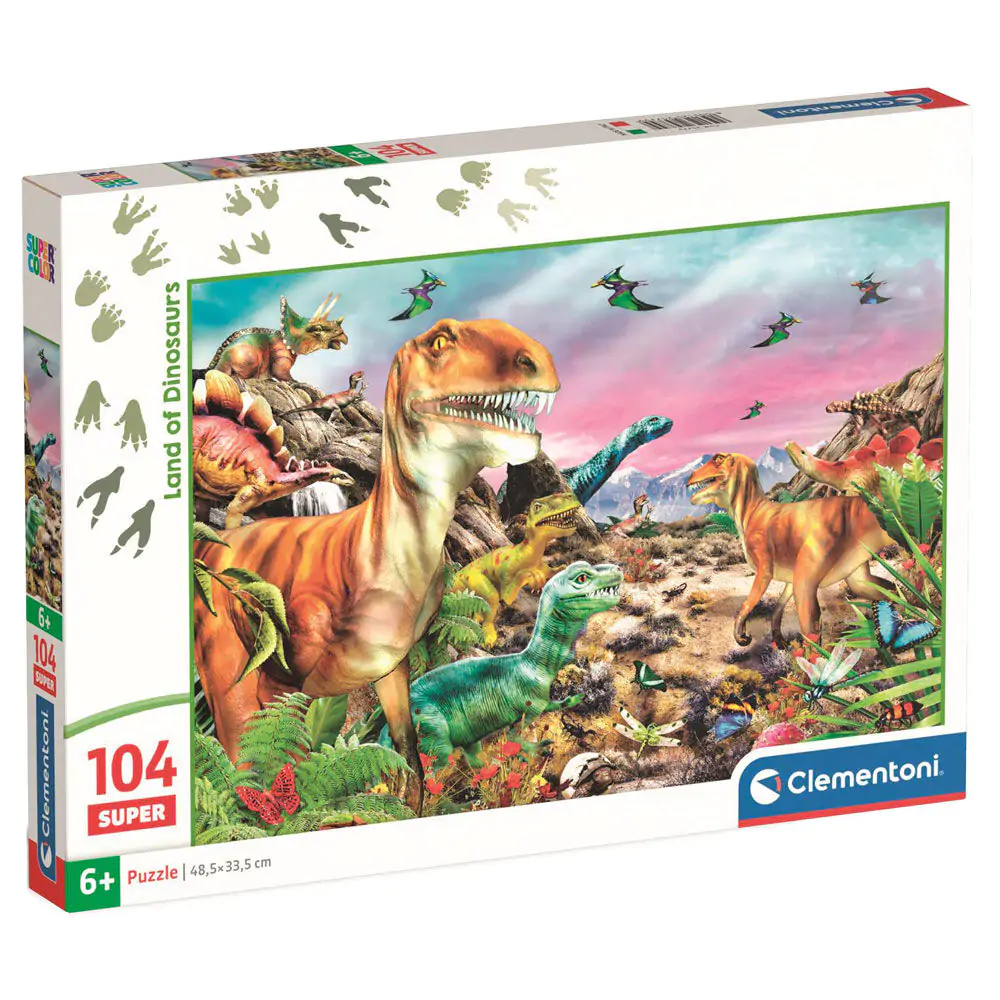 Dinosaur Land super puzzle 104 kosov fotografija izdelka
